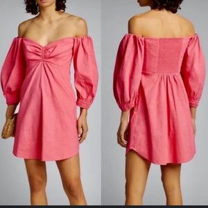 Coral pink dress